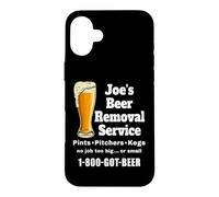 Custodia per iPhone 16 Plus Joe's Beer Removal Service Joey Joseph divertente bere birra