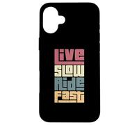 Custodia per iPhone 16 Plus Journey Attitude Live Slow Adventurer Ride Fast Appassionato