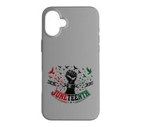 Custodia per iPhone 16 Plus Juneteenth Freedom Day Emancipation Fist