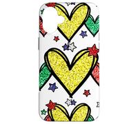 Custodia per iPhone 16 Plus Juneteenth Graphic For Black Women Red Yellow Green Heart