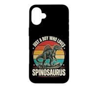 Custodia per iPhone 16 Plus Just A Boy Who Loves Spinosaurus