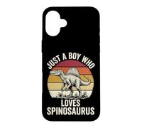 Custodia per iPhone 16 Plus Just A Boy Who Loves Spinosaurus