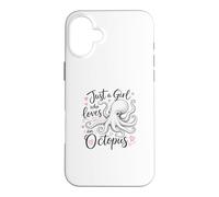 Custodia per iPhone 16 Plus Just a Girl Who Loves an Octopus Cute Octopus