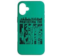 Custodia per iPhone 16 Plus Justice League Protecting The Earth