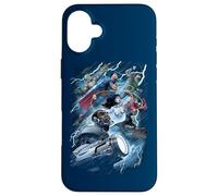Custodia per iPhone 16 Plus Justice League Ride the Lightening
