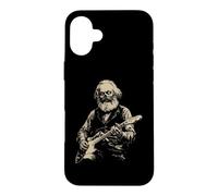 Custodia per iPhone 16 Plus Karl Marx Zombie Suonare la Chitarra Comunista Comunista Alt Goth
