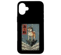 Custodia per iPhone 16 Plus Kawaii Anime Manga Otaku Samurai Japan Ramen Y2K Cyberpunk