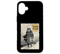 Custodia per iPhone 16 Plus Kawaii Anime Manga Otaku Samurai Japan Ramen Y2K Cyberpunk