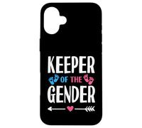 Custodia per iPhone 16 Plus Keeper of The Gender Reveal Party Baby Shower Funny Present