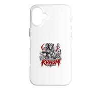 Custodia per iPhone 16 Plus KHNUM Ram Headed Nilo egiziano La divinità del fiume