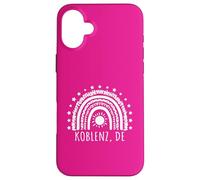 Custodia per iPhone 16 Plus Koblenz DE Deutschland Germany - Bel design arcobaleno
