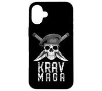 Custodia per iPhone 16 Plus Krav Maga Skull Mma Combattimento Tattico Autodifesa