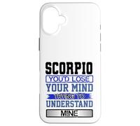 Custodia per iPhone 16 Plus L"umorismo di compleanno perde la mente per capire il mio Scorpione Compleanno