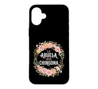 Custodia per iPhone 16 Plus La Abuela Mas Chingona Acquarello Floreale