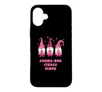 Custodia per iPhone 16 Plus La consapevolezza del cancro al seno "Gnome-One combatte da solo"