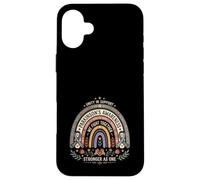 Custodia per iPhone 16 Plus La consapevolezza del Parkinson Boho Rainbow Combattiamo insieme