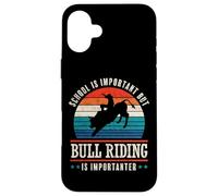 Custodia per iPhone 16 Plus La divertente cavalcata del toro è più importante Bull Rider