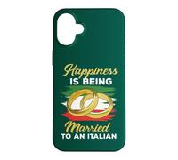 Custodia per iPhone 16 Plus La felicità è sposarsi con un matrimonio italiano