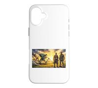 Custodia per iPhone 16 Plus La guerra dei mondi fantascienza I marziani finalmente crollano