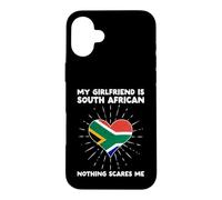 Custodia per iPhone 16 Plus La mia ragazza è sudafricana Niente mi spaventa - Africa