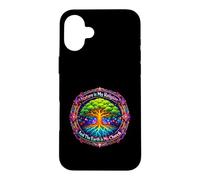 Custodia per iPhone 16 Plus La natura è la mia religione La Terra è la mia Chiesa Mandala Albero