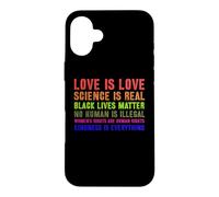 Custodia per iPhone 16 Plus La scienza è un vero orgoglio gay LGBT o LGBTQ L"amore è amore Sii gentile