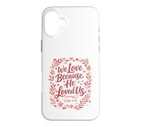 Custodia per iPhone 16 Plus La Scrittura Cristiana che amiamo perché ci amava