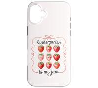 Custodia per iPhone 16 Plus La scuola materna è la mia marmellata di fragole per insegnanti bambini in età prescolare