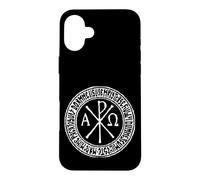 Custodia per iPhone 16 Plus Labarum antico simbolo cristiano Rho Chi