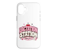 Custodia per iPhone 16 Plus Lactation Station, Lactating Mothers Breastfeeding New Mom