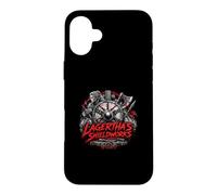 Custodia per iPhone 16 Plus Lagerthas Shieldworks Scudo vichingo fanciulla Saga