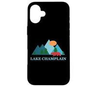 Custodia per iPhone 16 Plus Lake Champlain Nature Art Vacation Design