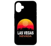 Custodia per iPhone 16 Plus Las Vegas Nevada State USA Vintage Sunset City Skyline