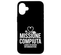 Custodia per iPhone 16 Plus Laurea Scienze Infermieristiche Frase Infermiera Infermiere