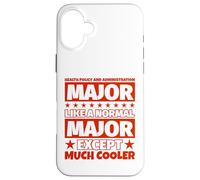 Custodia per iPhone 16 Plus Laurea studentesca in politica sanitaria e amministrazione - Tranne