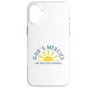Custodia per iPhone 16 Plus Le misericordie di Dio sono nuove ogni mattina incoraggiamento ispiratore