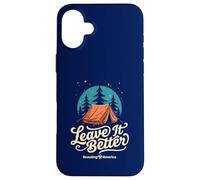 Custodia per iPhone 16 Plus Leave It Better Scouting America - Tenda da campeggio con stelle