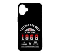 Custodia per iPhone 16 Plus Legends Are Born In The Year 1969 Vintage Varsity Art