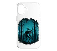 Custodia per iPhone 16 Plus Leggende della foresta di criptozoologia di Wendigo