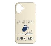 Custodia per iPhone 16 Plus Leggi un romanzo The Lemon Twist Book Lover Reader