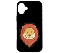 Custodia per iPhone 16 Plus Leone strizza l'occhio Lion Mane Africa