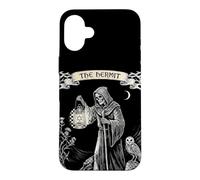 Custodia per iPhone 16 Plus L'eremita IX Tarocchi gotico occulto Halloween