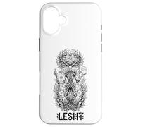 Custodia per iPhone 16 Plus Leshy Forest Spirit Mitologia slava Guardian Pagan Dark Art