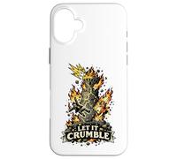 Custodia per iPhone 16 Plus Let It Crumble Tarocchi Torre Lightning Art