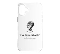 Custodia per iPhone 16 Plus Let Them Eat Cake Marie Antionette Stampa Nera
