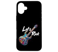 Custodia per iPhone 16 Plus Let's Rock N Roll Guitar Band Funny Rock Ragazze Ragazzi Bambini