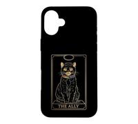 Custodia per iPhone 16 Plus LGBTQ Ally Tarocchi Card Pride Cat Rainbow Collar