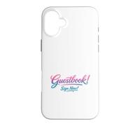 Custodia per iPhone 16 Plus Libro degli ospiti per festeggiare gli ospiti