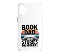 Custodia per iPhone 16 Plus Libro papà perso in storie trovate nel lettore di vita