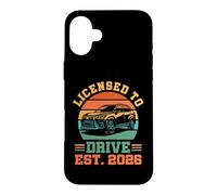 Custodia per iPhone 16 Plus Licenza per guidare il nuovo driver 2026 Ragazzi Maschio License Driver